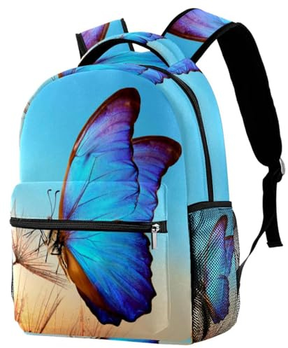 NUYFVG Mochila escolar con diseño de conejo de Pascua para niños y niñas, mochila ligera para libros, mochilas casuales para mujeres y hombres