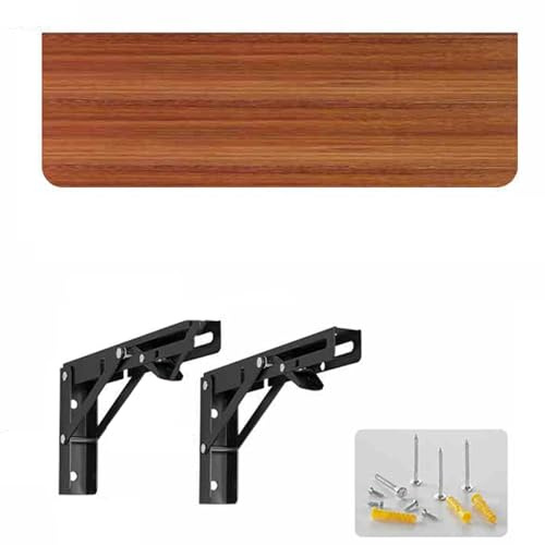 Verstellbarer Wandklapptisch mit stabiler Unterstützung und integriertem Regal - Platzsparende Büromöbel für TV Home Study und Werkbank