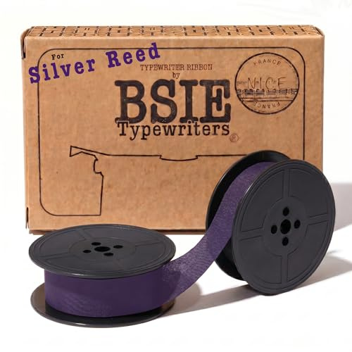 BSIE Färgband för Silver Reed-Skrivmaskin – Lila – Passar Vintage-Skrivmaskiner – GR9 – Testat i Nizza, Frankrike