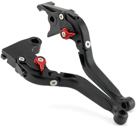 Trekords Adatto per Trident 660 per Street 800 XC XCA XCX Kit di controllo leva freno frizione pieghevole ed estensibile moto Leve moto(Black)