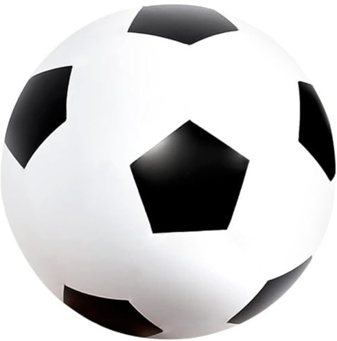 Bemonew Pallone da Calcio Gonfiabile, Pallone da Spiaggia Gigante Gonfiabile in PVC per attività di Gruppo all'aperto Calcio per Giardino in Piscina, 24 Pollici