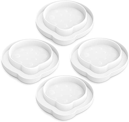 ASPECTEK Piège à punaises de lit, intercepteur d'insectes (Paquet de 4) ; pièges à punaises de lit pour Pieds de lit(Blanc)