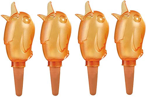 4er-Set Wasserspender Bewässerungskugel *Bördy L* in orange - H20cm/220ml