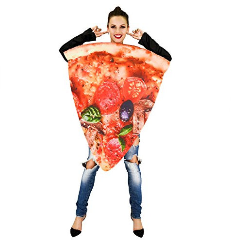 flatwhite Pizza Food Unisex Adult Costume (Slice Pizza)
