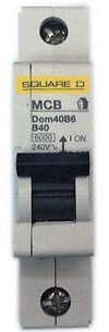 Square D DOM40B6 B40 MCB Type B 40 Amp