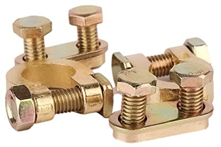 Vegena 1 paio di Morsetti per Batteria, Alta Corrente Terminali Morsetti di Batteria 12V/24V Connettori di Batteria,Terminale Batteria, Connettori Batteria, Coppia Morsetti Rapidi Batteria Connettore