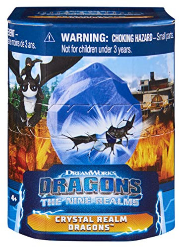Dreamworks Dragons The Nine, Crystal Realm, Mini-Figurine de Dragon mystère de 2,5 cm, Jouets pour Enfants à partir de 4 Ans, 6064912, Multicolore