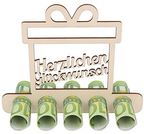 Spruchreif | Ausgefallenes Geldgeschenk & Gutscheinverpackung „Herzlichen Glückwunsch“ | Perfekte Geschenkidee zum Geburtstag
