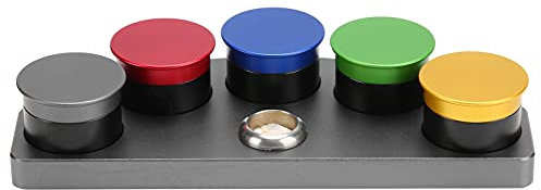 ANKROYU Uhrenölwanne, Uhrenöler Set, Uhrenöl Werkzeugbecher, Uhrenöl Tauchwerkzeug, Metall Uhrenölwanne, 5 Telleruhren Öl-Tauchwerkzeug, 5 Loch Uhrenölwanne, Ölbecher, Uhrenreparaturteile