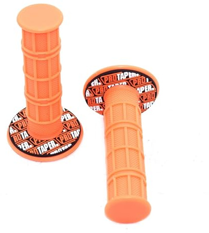 11 colours handle grips Motorcycle Motocross Hand Grips Dirt Bike Gel Handle Bar Universal dirt bike pit bike (Color : Orange)