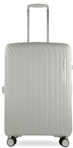 bugatti Hera Hartschalen-Koffer M mit 4-Rollen, Leichter Reise-Koffer aus PP Light in Creme