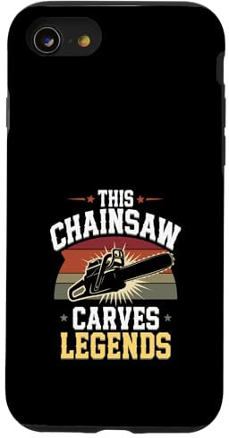 Sculpture sur bois pour tronçonneuse Coque pour iPhone SE (2020) / 7 / 8