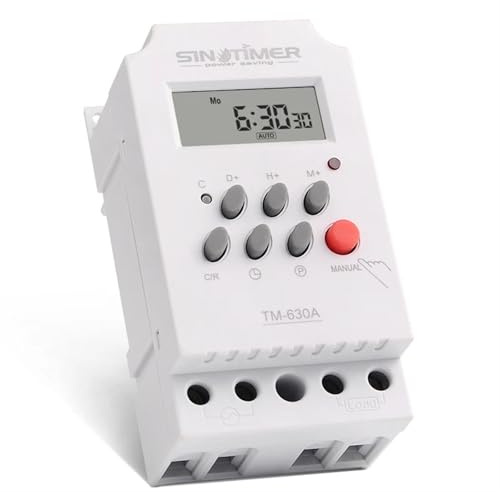 Mini Interrupteur de minuterie 30 ampères, 220V, Relais de minuterie programmable sur 7 Jours, 24 Heures