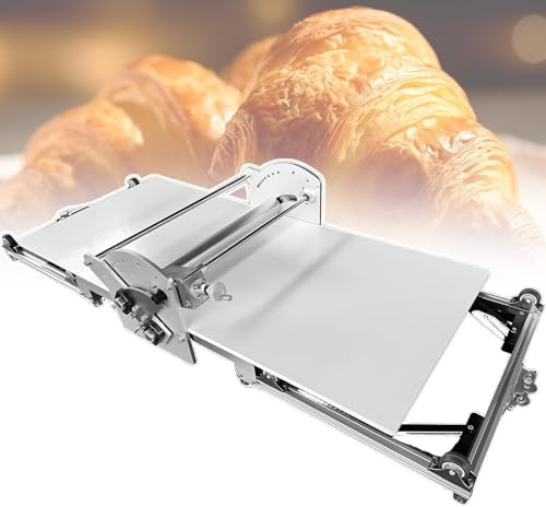 Laminadora De Masa EléCtrico Compacta Laminadora Masa Profesional Maquina DiseñO Compacto Sobremesa Con Grosor Ajustable De 0.07-1.18 In(2-30mm) Para Uso Comercial Y DoméStico