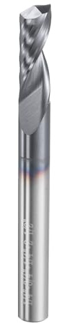 QUARKZMAN Schaftfräser 1/4, Wolframstahl Spiralnutfräser, Einschneider CNC Fräser, AITIN Hochaluminium-Titan-Schwarzbeschichtung, Blattlänge 3/4, Gesamtlänge 2-1/2, Härte 44-46