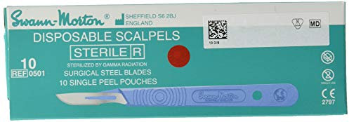 Swann-Morton - 0501 - Boîte de 10 Bistouris Stériles n°10