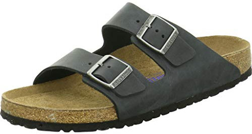 Birkenstock Classic ARIZONA Unisex-Erwachsene Pantoletten, Black Nl, 39 EU