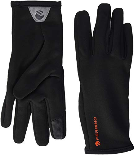 Ferrino Jib, Guanti con Indice e Pollice per Touchscreen Unisex, Nero, XS