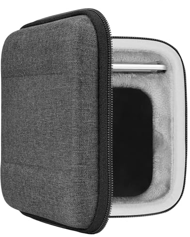 Geekria Storage Case Compatible with TV 5th/4th Generation (32GB / 64GB) MQD22LL/A, Replacement Hard Shell Travel Carrying Bag with Room for Remote Controllers and Accessories (Dark Grey)