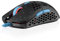 HK Gaming Mira S Souris de jeu RVB ultra légère | Coque en nid d'abeille | 61 g | max 12 000 ppp | Filaire USB | 6 boutons programmables | Mémoire intégrée | Grips antidérapants | Mira-S Blue Phantom