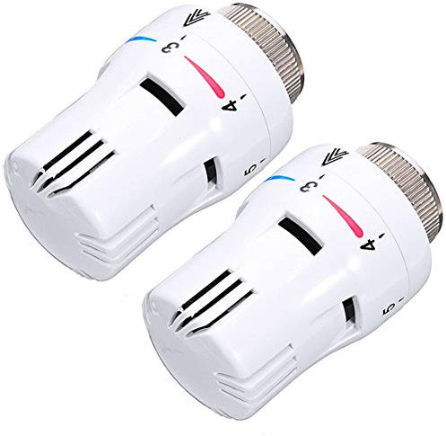 Thermostatisches Heizkörperventil, Ersatzkopf, Temperaturregelung, Heizsystem, Fußbodenheizung, elektrische Ventile, langlebig, praktisch, für Funk-Thermo-Stellantrieb, 2 Stück