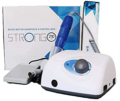 45000 rpm Authen Authen 65 W Drill per unghie elettrico pesante 105L 2.35 mm/per unghie macchina per foro 40000 giri/modello Manicure Pedicure Pedicure Bit,Bianca