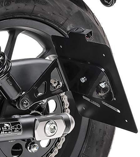 Kennzeichenhalter seitlich M kompatibel mit Honda Rebel 1100 21-25 schwarz