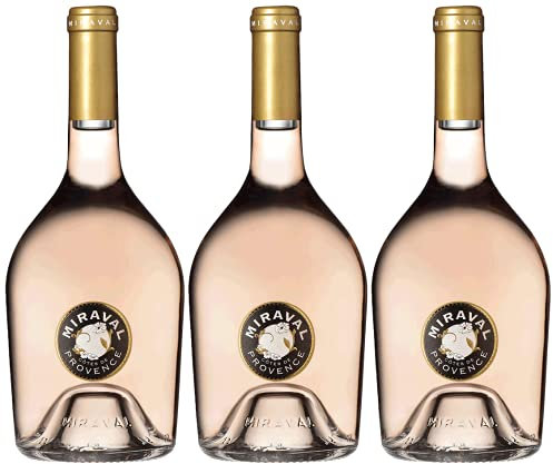Château Miraval Cotes de Provence Rosé 3er Paket | 2020 | AOP | Roséwein aus der Provence (3 x 0.75l) | Trocken | Weine für jeden Geschmack von CAPREO