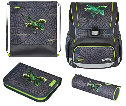 herlitz 50037445 Schulranzen Loop Plus, Dragon Tale, 1 Stück