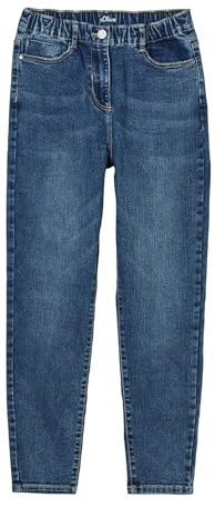 s.Oliver Ankle-Jeans Mom/Relaxed Fit/High Rise/Tapered Leg Blue Stretched den 140/REG