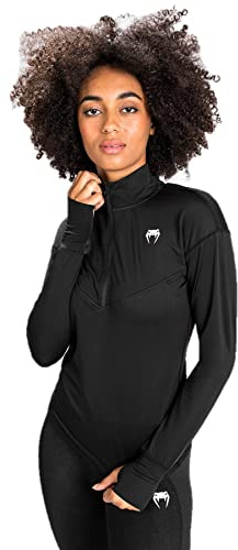 Venum Camiseta básica básica para Mujer, Negro, S