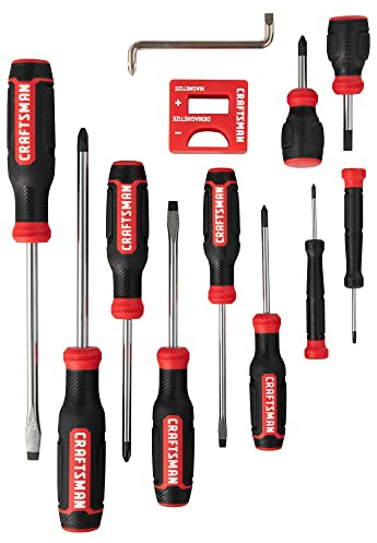 CRAFTSMAN Juego de destornilladores, Bi-material, 12 piezas (CMHT65071N)