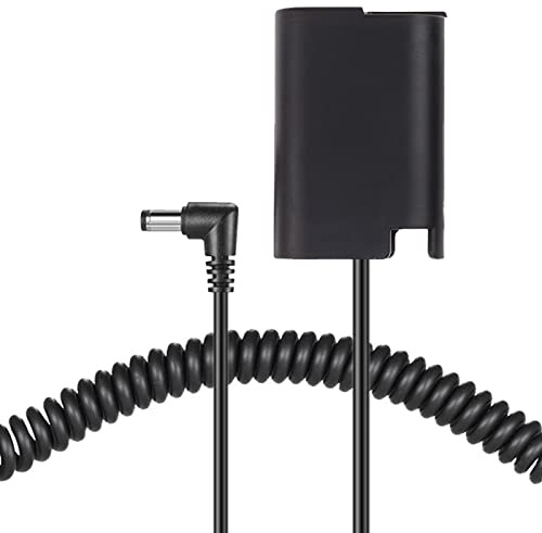 Raeisusp 5.5 * 2.1mm Spring Cable DMW BLK22 Dummy Battery DMW-DCC17 DC Coupler For Panasonic GH5II DC-S5 DC-S5K