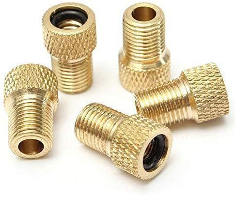 10 x Fahrradventil-Adapter-Kappe, Presta auf Schrader-Adapter, französischer Ventilanschluss, MTB-Zubehör, Düse, Inflator, Fahrrad, Fahrrad