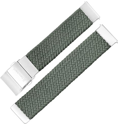 AVTREK Hearkent Breathable Elastic Nylon Watch Strap 18/20mm for Men Women | With Simple Pressing Switch Buckle, Quick Release Pins, No tools required, Durable Adjustable Sports Watch Band