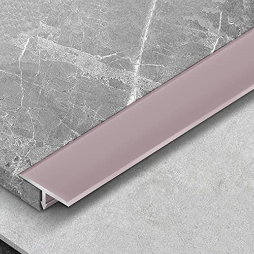 T-Moulding Floor Transition Strip,Self Adhesive Door Slot Flat Edge,Gold Gray Red Black Vinyl Flooring Joint Liner for Door Entry(Color:B,Size:Width 33mm)