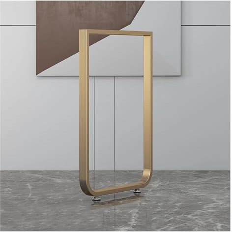 2 Stück Tischbein Metall Möbelfüße Für Sitzbank,Schmiedeeiserne Tischbein,Industrial Metallfüße Tischgestell,Für DIY Sitzbank,Esstische,Für Couchtische,Moderne Schreibtische,Nachtständer ( Color : Gol