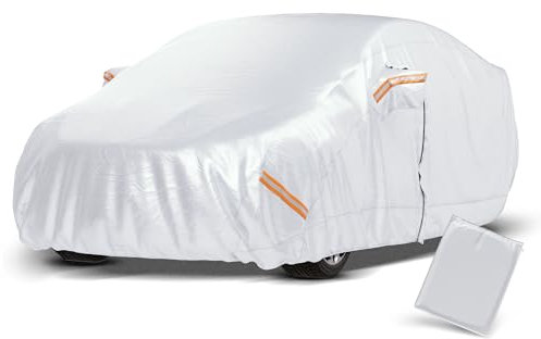 Trader Josch Autoabdeckung (530 x 200 x 150 cm) - Universal Auto Abdeckplane Winddicht, wasserdicht & staubdicht - Autogarage Abdeckung Winter - Autoplane