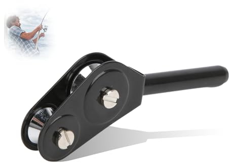 HERCHR Angelrute Roller Tipps Edelstahl Doppel Rollenführung Lager Meer Boot Angeln Trolling Tackle Zubehör Angelrute Spitze