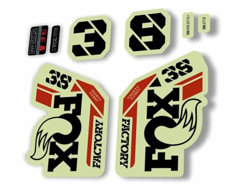 Gabel Ersatz Aufkleber kompatibel für Fox 38 2021 Serie Pistazie (glänzend)
