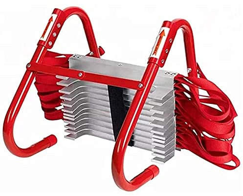 PNAJFUEL Seilzugleiter,Sicherheitsleiter Versenkbare Feuerleiter Nylon Seilzugleiter,Sicherheitsleiter Rettungsleiter Feuerleiter Robuste Leiter/10M(393.70Zoll)