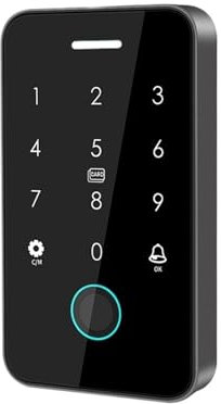 Cerradura magnética electrónica, Dual RFID 125Khz + 13,56 MHz NFC teclado de Control de acceso de huellas dactilares for exteriores IP67 abridor de puerta biométrico impermeable ,Sistema de seguridad