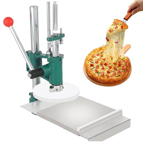 Household Pizza Pastry Manual Press Machine, Manual Pizza Dough Press Machine,16-24cm Pizza Dough Maker, Dough Roller Sheeter Pasta Maker, for Cake, Pizza, Bread, Premade Dough, 32model 18cm