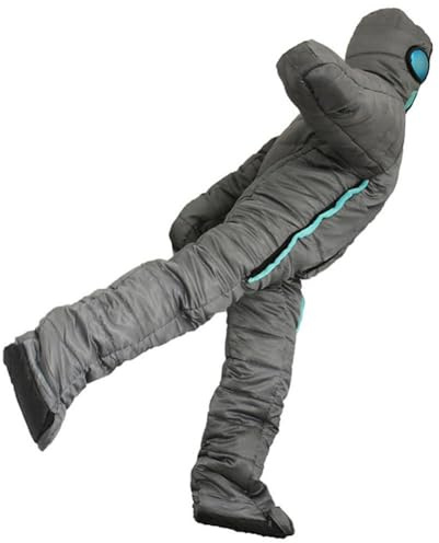 Shape Sleeping Bag Walking Sleeping Bag Adult Wearable Human Sleeping Bag Cotton Sleeping Bag for Travel Outdoor Hiking Camping