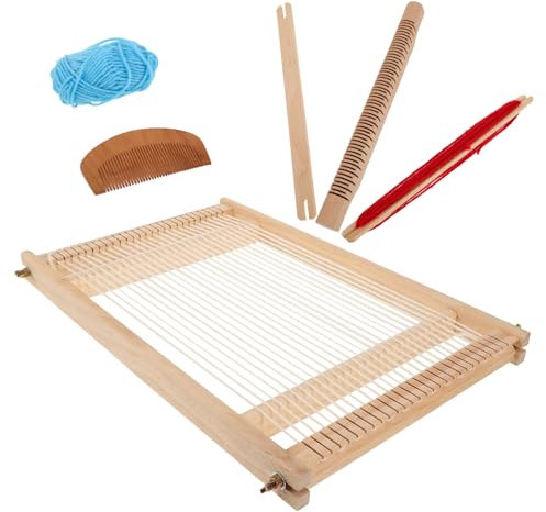 Lurrose Webset Holzständer Für Erwachsene Strickmaschinen Für Anfänger Mini Für Wandteppiche