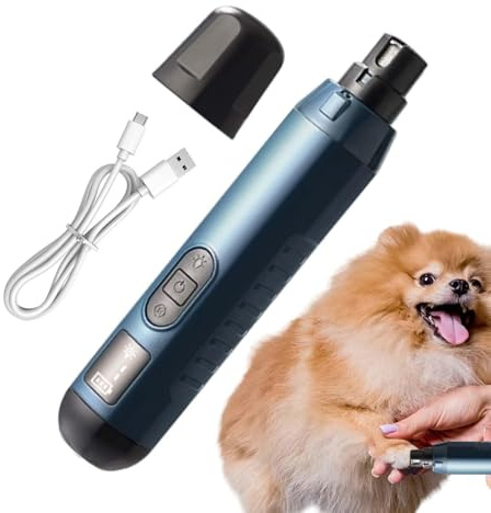 Coupe-ongles pour chien – Broyeur à ongles électrique pour animaux de compagnie | Coupe-ongles pour chats | Coupe-pattes de chaton | Coupe-griffes pour animaux de compagnie | Grinder à ongles