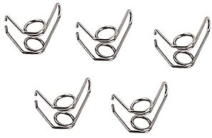 Vaguelly 5pcs Nickel-plated Trumpet Water Key Spit Value Springs Replacement Parts for Brass Instruments for Trumpet Repair
