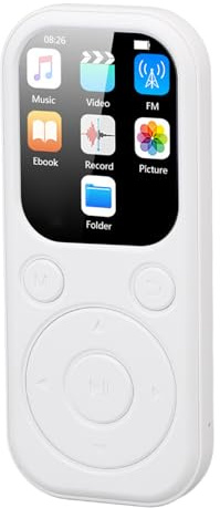 Player MP3 con Altavoz Bluetooth 5.4 y HiFi, Reproductor MP4 de Pantalla de 2.01, Grabadora de Voz, Dispositivo de Música Portátil de 128 GB para Ejecutar, (con 16 g de Tarjeta