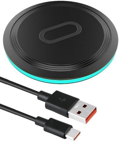 15W Wireless Charger with Instant Fast Charging Work for iPhone17/16/15/14 | 13/12/11 Apple Series Samsung Galaxy S25 S24 S23 S22 S21 S20 S10 S9 S8 S7 Android Devices