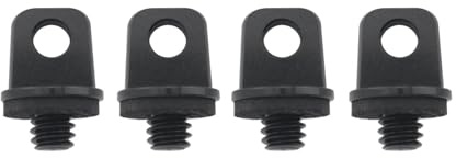 JianLing Lot de 4 sangles d'épaule en aluminium pour trépied et perche à selfie - Noir